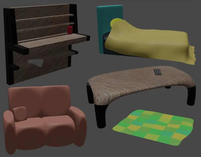 Preview of 3D Home Furnitures